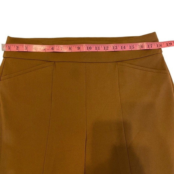 Chico's So Slimming Brown Pants Women's Sz 2/Large Short Straight Leg Flat Front - Picture 11 of 16